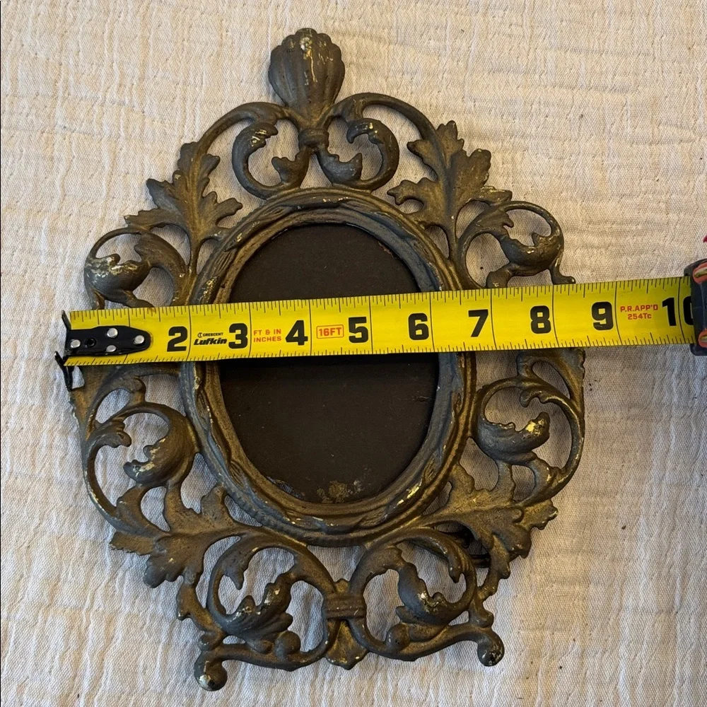 Ornate Antique Style Brass Picture Frame, no glass